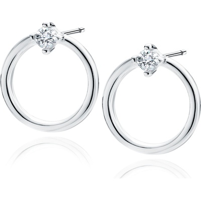 Olivie stříbrné náušnice KRUH 7516