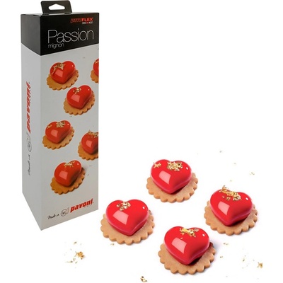Pavoni Forma silikonová design Passion 3D srdce 30x18 ml – Zboží Mobilmania