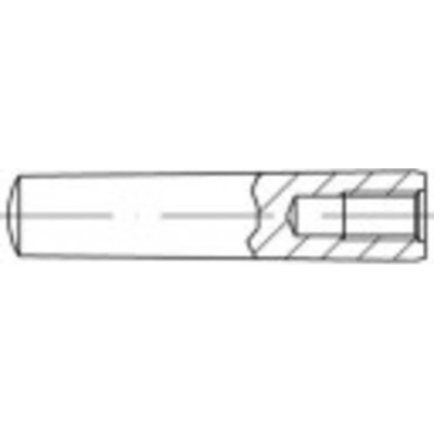 TOOLCRAFT TO-9979326 kuželový kolík (Ø x d) 20 mm x 90 mm ocel 5 ks