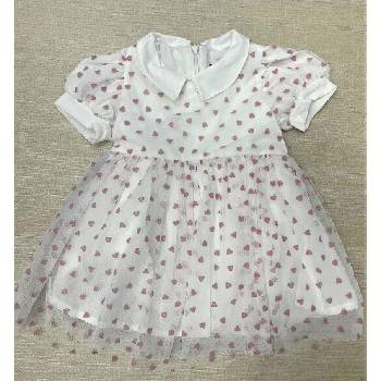 Myrat Baby Детска рокля с тюл на червени сърца