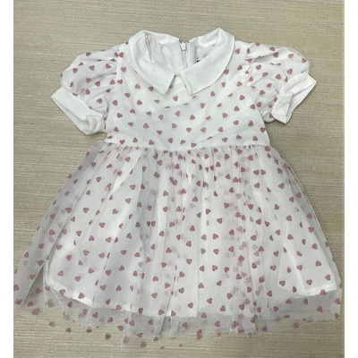 Myrat Baby Детска рокля с тюл на червени сърца