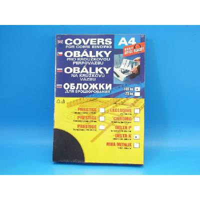 Obálka ALFA K DELTA A4 černá 250 g/m2