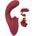 Javida 3 Function Vibrator Thrusting & Thumping Red