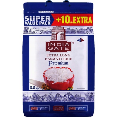 India Gate Premium Basmati ryža 5,5 kg