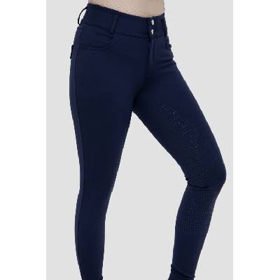Fleur de lys Rajtky dámske jazdecké Oak celosedový grip tmavo modrá