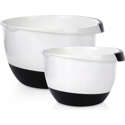 Excellent Houseware Misky na míchání bílo-černé 3,5 l + 2 l