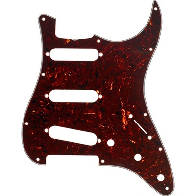 Fender pickguard Tortoise Shell, 11 Hole, 4-Ply, Strat 62, SSS