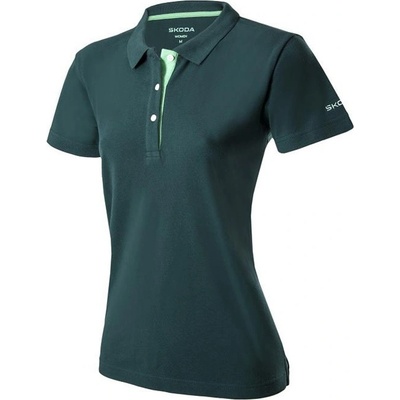 DÁMSKÁ POLOKOŠILE ŠKODA design 2023 original 000084240AE549 emerald green