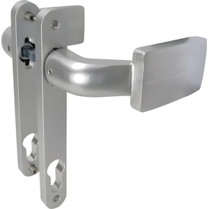 Locinox Комплект алуминиеви дръжки 3006FIX Locinox с предпазни планки и възможност за блокиране предназначени за брави за вграждане (P00006188-SILV)