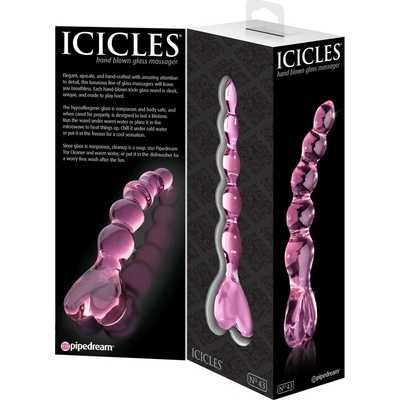 Icicles No. 43 beaded, kind glass dildo