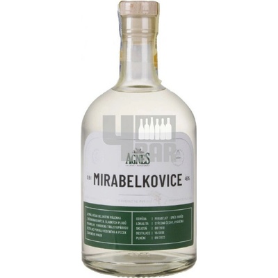 Agnes Mirabelkovice Nancyjsk pravá špendlíkovice 45% kosher 0,5 l (holá láhev)