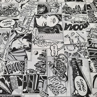 Dekoračná látka KOMIKS SPACE šírka 140 cm