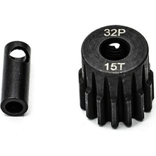 KONECT Ocelový motorový pastorek 15 zubů modul 32DP s 5 mm vrtáním a 3,17 mm adaptérem