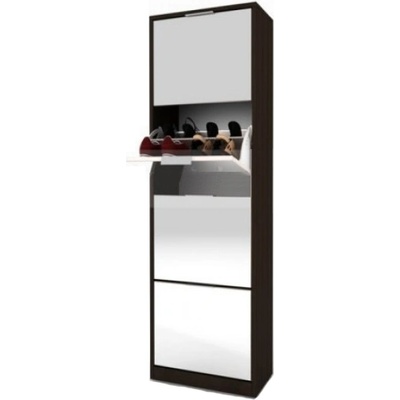 Bogdan Furniture I Шкаф за обувки Мебели Богдан модел 113 / 4033 с огледало, Венге