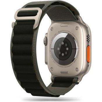 Tech-Protect Текстилна каишка за Apple Watch 42мм, 44мм, 45мм, Ultra, Ultra 2 49мм - Tech-Protect Nylon Pro Band (зелен-черен) (THP1568)