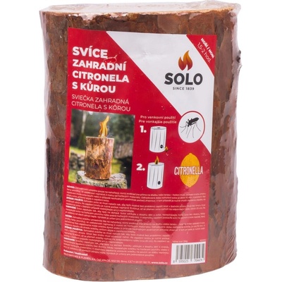 Solo Svíce zahradní citronela s kůrou proti komárům 1200 g