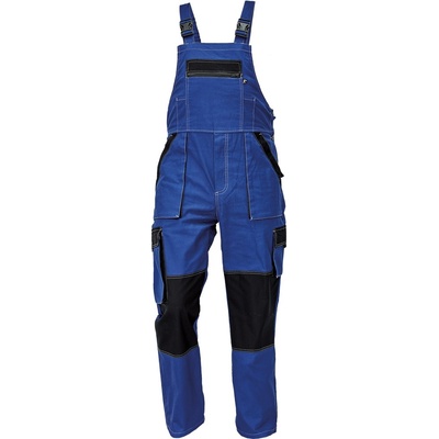 Cerva pánske pracovné nohavice s náprsenkou MAX SUMMER modrá čierna