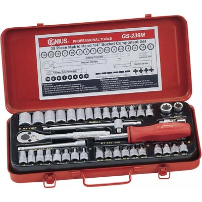 Genius Tools 1/4" 39 kusov GS-239M