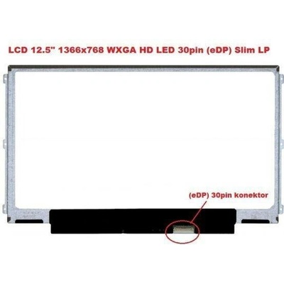 Dell Latitude P22S002 display 12.5" LED LCD displej WXGA HD 1366x768 matný povrch – Hledejceny.cz