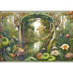 Interdruk - Puzzle Garden flowers forest plants river - 500 piese