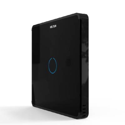 HELTUN Touch Panel Switch Solo (HE-TPS01-MKK), Z-Wave nástěnný vypínač 1 tlačítko, Černý