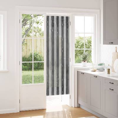 vidaXL Мрежа против насекоми Шенил Сив и черен 56 x 185 cm 100% ПП (42034421)