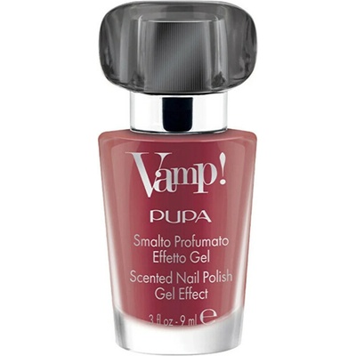 Pupa Vamp! Black Fragnance Scented Nail Polish Gel Effect - Lak na nehty s vůní 9 ml - 302 Irreverent Fuchsia