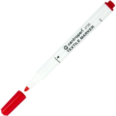 Centropen popisovač na textil 2739 3,9 mm červený