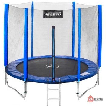 Image 1 of Atleto Батут Atleto комплект син 183 см + Вътрешна Мрежа + Стълба