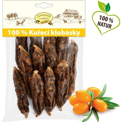 Santaniello pamlsky Kuřecí klobásky pro psy 100 g