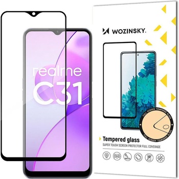 Image 1 of Wozinsky Стъклен Протектор Wozinsky Realme C31 Tempered Glass Full Glue Black