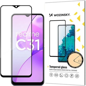 Wozinsky Стъклен Протектор Wozinsky Realme C31 Tempered Glass Full Glue Black