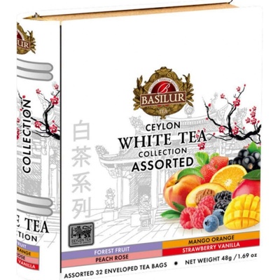 BASILUR White Tea Book Assorted 32 x 1,5 g