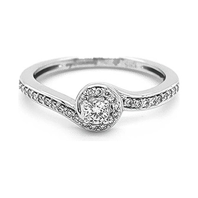 Beny Jewellery zlatý zásnubní s diamanty 2011054