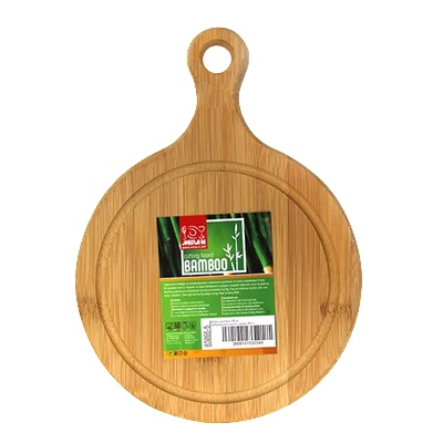 Horecano Бамбукова дъска кръгла с дръжка 15cm( B3066-3 (0116172)
