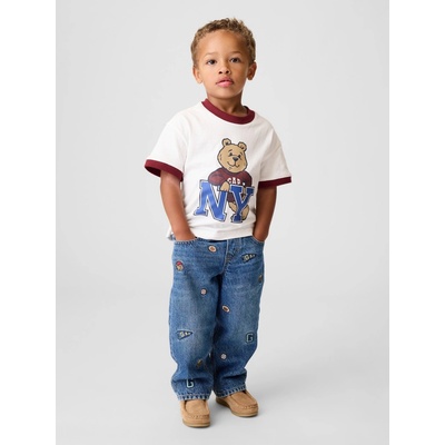 GAP Baby džínsy Brannan Bear Pull On Baggy Tmavomodrá