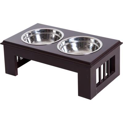 PawHut miska pro psy se 2 miskami 0,9 l nerezová ocel 44 x 24 x 15 cm – Hledejceny.cz