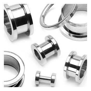 Šperky4U Šroubovací tunel do ucha ocelový TN01002-016