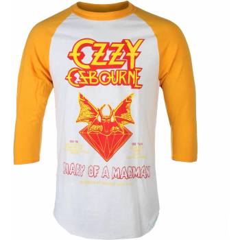 DIAMOND мъжка тениска с 3/4 ръкави DIAMOND х OZZY OSBOURNE - Diary Of A Madman Raglan - White Mon - B21DMPD205 WHTMON