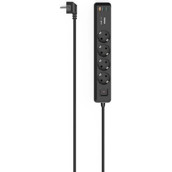 Hama 4 Plug + 3 USB 1,4 m Switch (223194)