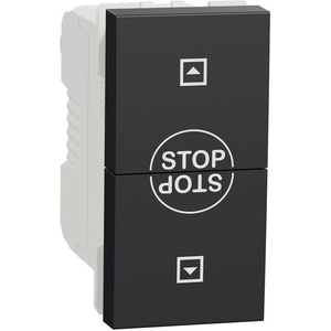 Schneider Electric SE Ключ за щори 1 мод. цвят Антрацит Unica - NU310854SC (NU310854SC)