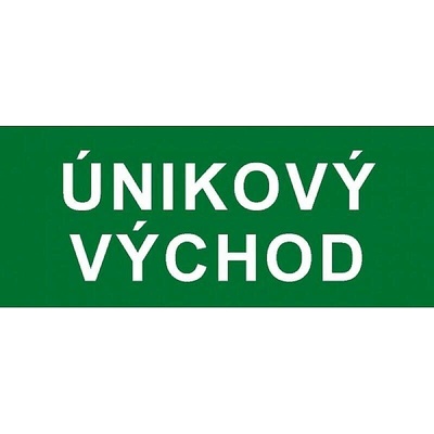 Tabulka Únikový východ, A4, samolepka - T 7810a010