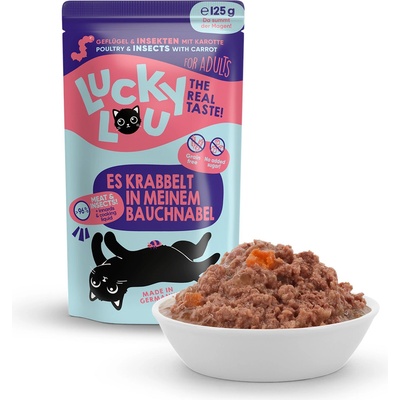 Lucky Lou Lifestage Adult s drůbežím masem a hmyzem 125 g