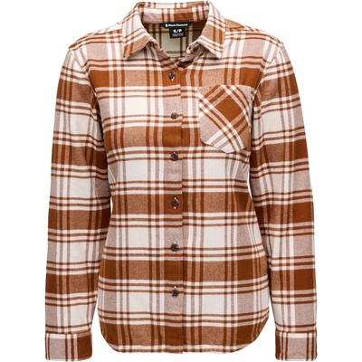 Black Diamond Дамска риза с копчета Black Diamond Women's Project Flannel Shirt - Clay / Off White Plaid - размер XS (133-0925-0611)