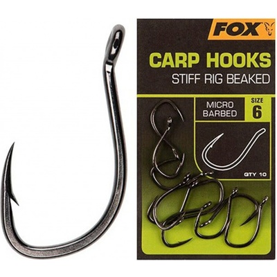 Fox Carp Hook Stiff Rig Beaked vel.4 10 ks