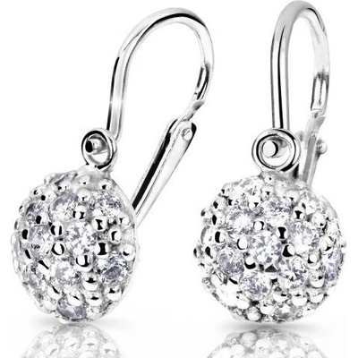 Cutie Diamonds Luxusné detské náušnice z bieleho zlata s briliantmi DC2747-10-00-X-2