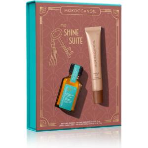 Moroccanoil Мини комплект за коса и устни Moroccanoil Shine Stocking Stuffer Vanilla Date