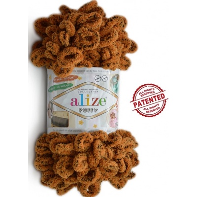 Alize Puffy Color - 717 škoricová prskaná