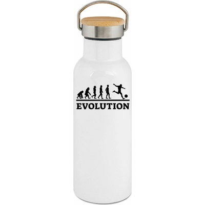 123TRIKO termoska Evolution fotbal, bílý tisk 500 ml