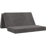 vidaXL Сгъваем диван легло 140 x 67 x 45 см Тъмносиво (900228)